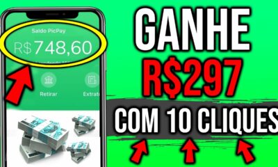 ESSE APLICATIVO PAGA R$297 PARA DAR 10 CLIQUES +PROVA DE PAGAMENTO/Como Ganhar Dinheiro na Internet