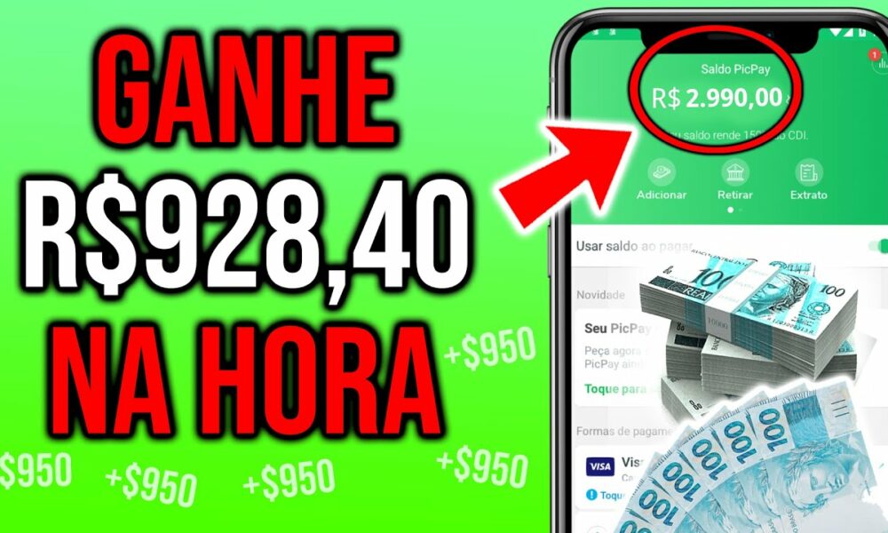 ESSE NOVO APLICATIVO PAGA $928,40 REAIS NO PIX NA MESMA HORA | Como Ganhar Dinheiro na Internet