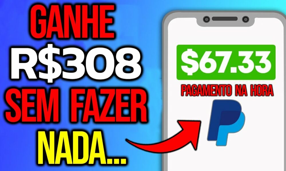 Esse NOVO APLICATIVO PAGA $308,48 de GRAÇA *SEM FAZER NADA* - Ganhar Dinheiro no Paypal