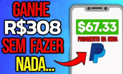 Esse NOVO APLICATIVO PAGA $308,48 de GRAÇA *SEM FAZER NADA* - Ganhar Dinheiro no Paypal