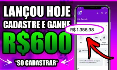 GANHE Até R$600 NO CADASTRO AGORA - SÓ CADASTRAR - APP PAGANDO POR CADASTRO 2022 - CADASTRE E GANHE