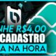 GANHE R$ 4,00 NO CADASTRO E SAQUE NA HORA VIA PIX - CADASTROU GANHOU - APP PAGANDO POR CADASTRO 2022