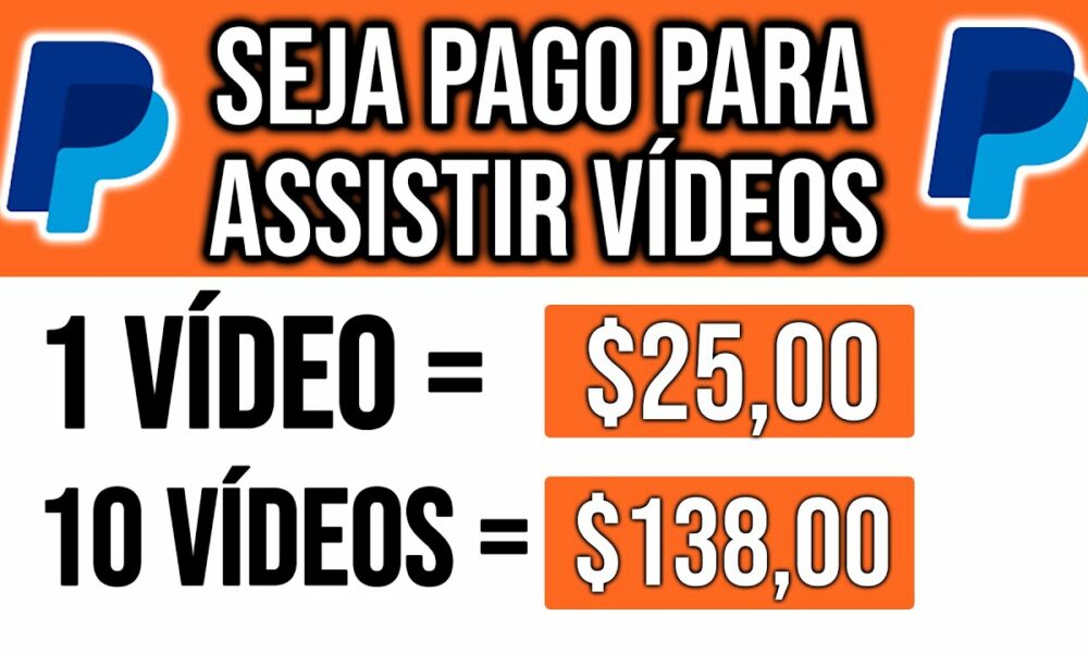 GANHE R$138,00 no PAYPAL para cada Vídeo Assistido [Prova de Pagamento] Como Ganhar Dinheiro Online