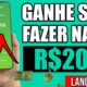 GANHE R$200,00 reais NA HORA SEM FAZER LITERALMENTE NADA!! (Como Ganhar Dinheiro na Internet)