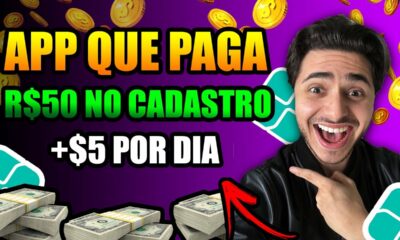 GANHE R$50 NO CADASTRO E SAQUE NO PIX NA HORA🤑App para ganhar dinheiro/APP PAGANDO POR CADASTRO 2022