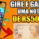 GIRE a ROLETA e GANHE uma NOTA de R$50,00 nesse APP [Prova que Paga] APLICATIVO PARA GANHAR DINHEIRO