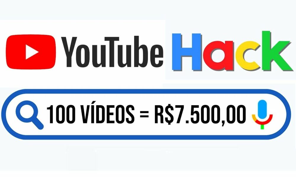 Ganhe $750 Digitando essa FRASE no Youtube | 100 vídeos = R$7.500,00 /Ganhar Dinheiro Online