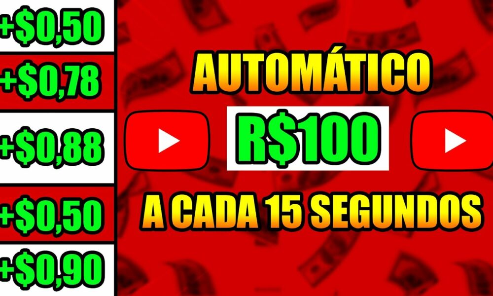 Ganhe ATÉ R$100,46 A CADA 15 SEGUNDOS ASSISTINDO VÍDEOS e ANÚNCIOS (Como ganhar dinheiro online)