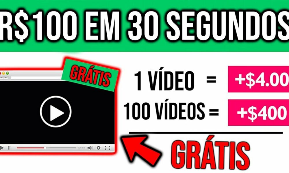 Ganhe R$100 REAIS a cada 30 segundos ASSISTINDO ANÚNCIOS (PROVADO) Como Ganhar Dinheiro na Internet