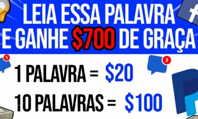 LEIA ESSA PALAVRA NO FACEBOOK E GANHE $700 em apenas 10 segundos/Como ganhar dinheiro na internet