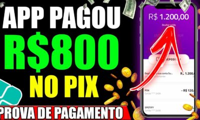 [ME PAGOU R$800,00] APP QUE GANHA DINHEIRO DE VERDADE NO PIX - Como Ganhar Dinheiro na Internet