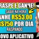 ✅😧RASPE E GANHE! RASPE DENTRO DESSE APLICATIVO E GANHE R$53,00 + R$750 POR DIA/ como ganhar dinheiro