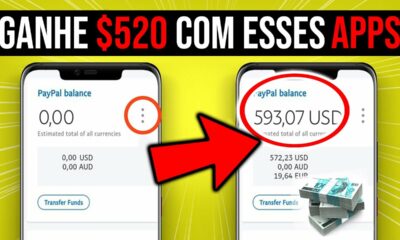 RECEBA $520 USANDO esses APLICATIVOS GRATUITOS (APP QUE PAGA NA HORA) Ganhar Dinheiro na Internet