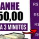 Receba $50,00 A Cada 3 Minutos no seu Pix [Prova de Pagamento] Como Ganhar Dinheiro na Internet