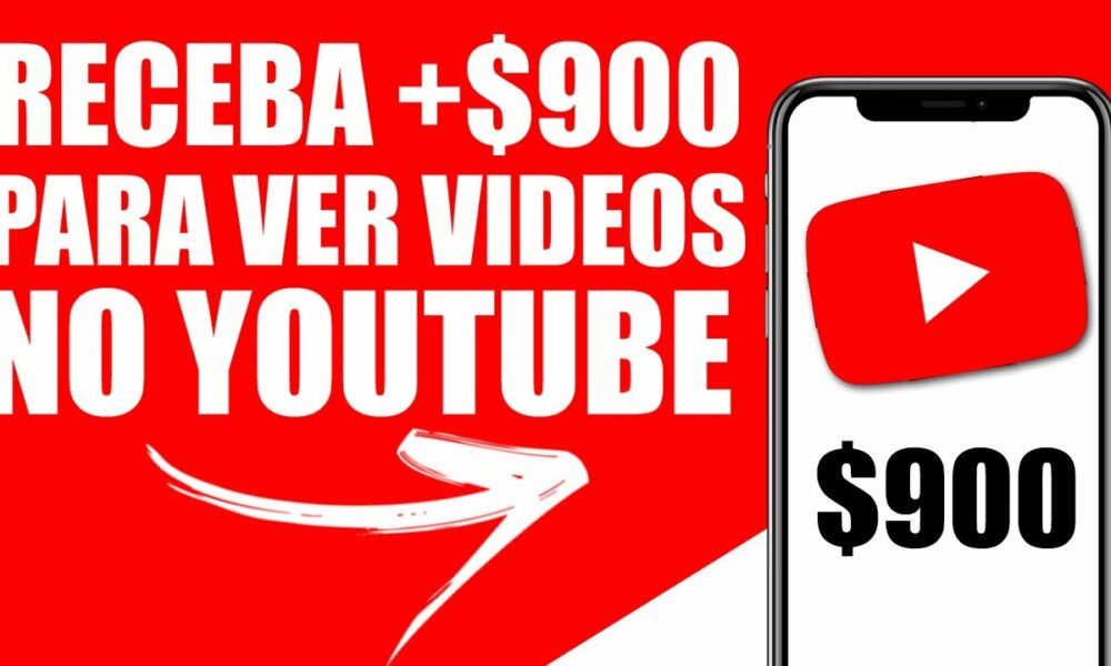 Receba $900+ assistindo a vídeos do YouTube (GRATUITO) Como ganhar dinheiro assistindo videos