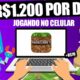 Saque $1.200 POR DIA Jogando esse Jogo de CELULAR [+Prova de Pagamento] Ganhar Dinheiro Online