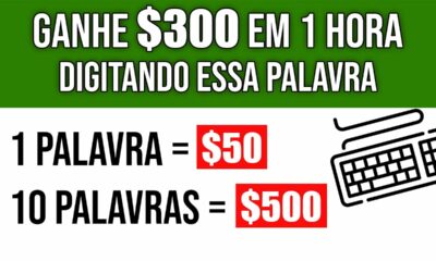 Saque $300,00 em 1 HORA Digitando essa Palavra no GOOGLE [$30,00 POR PALAVRA] Ganhar Dinheiro Online