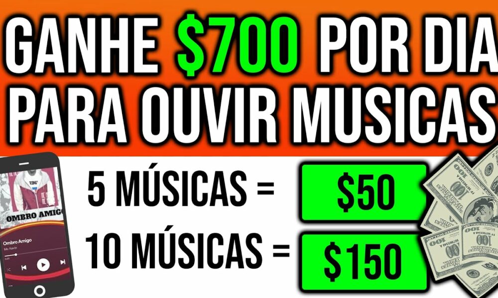 [VAZOU] ESSE APLICATIVO PAGA $700 DÓLARES PARA VOCÊ ESCUTAR MÚSICA/ Como Ganhar Dinheiro na Internet