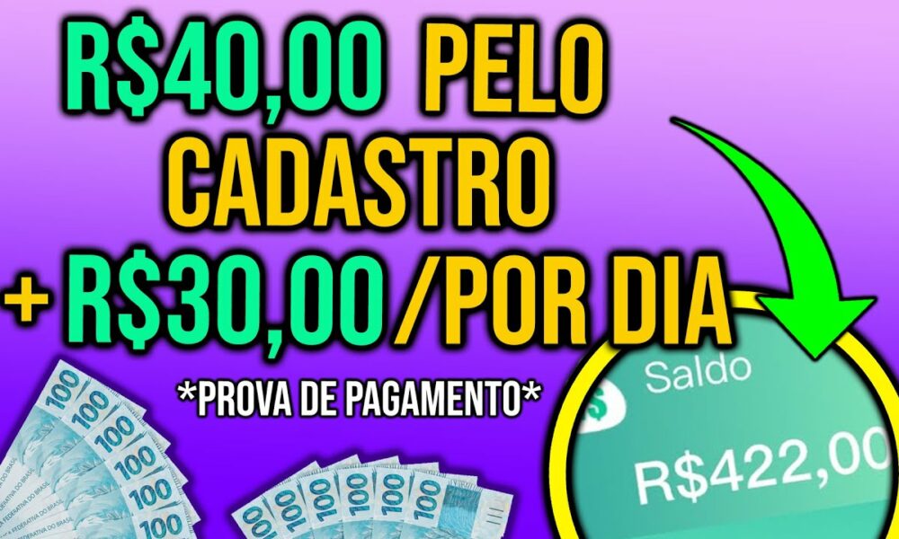 [VAZOU] NOVO APP PAGANDO R$40 REAIS NO CADASTRO + R$30 REAIS POR DIA/ Como Ganhar Dinheiro no Paypal