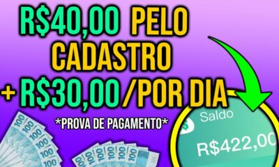 [VAZOU] NOVO APP PAGANDO R$40 REAIS NO CADASTRO + R$30 REAIS POR DIA/ Como Ganhar Dinheiro no Paypal