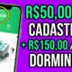 [VAZOU] NOVO APP PARA GANHAR DINHEIRO na INTERNET PAGA R$50,00 NO CADASTRO + GANHE DINHEIRO DORMINDO