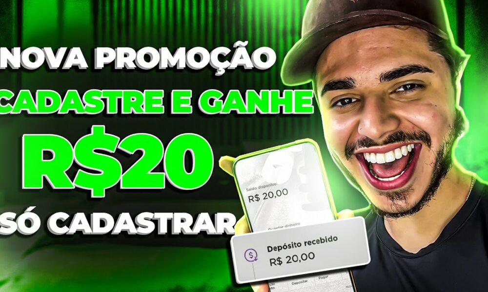 🤑 GANHE R$20,00 REAIS NO CADASTRO VIA PIX NOVO APP PAGANDO NO CADASTRO 2022 - CADASTRE E GANHE