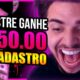 CADASTRE E GANHE R$50.00 NO CADASTRO/Aplicativo Pagando No Cadastro/Como Ganhar Dinheiro na Internet