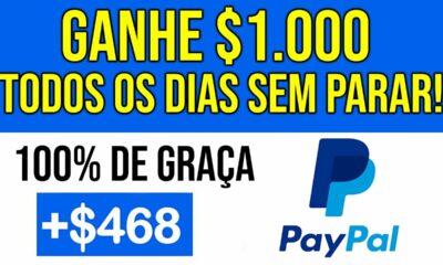 Como GANHAR $1.000 no PayPal TODOS OS DIAS SEM PARAR!! - Ganhar Dinheiro no Paypal Rápido e de Graça