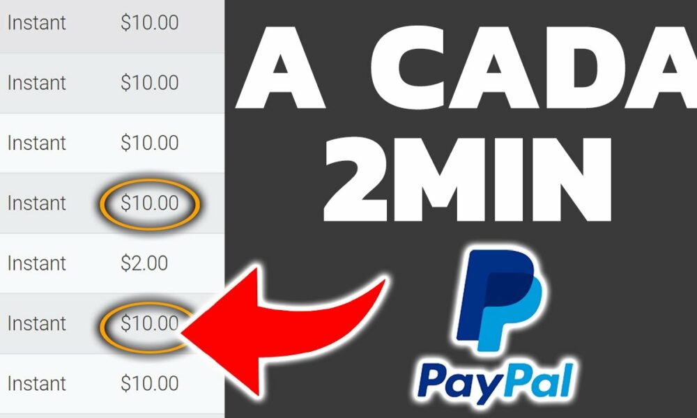 Como Ganhar $10 = A CADA 2 MINUTOS no Paypal de GRAÇA - Ganhar Dinheiro no Paypal