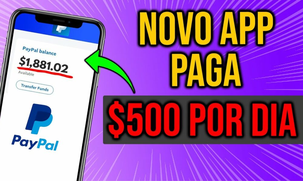 🤑ESSE NOVO APP ESTÁ PAGANDO R$500 por DIA de GRAÇA no PAYPAL/ Como Ganhar Dinheiro na Internet