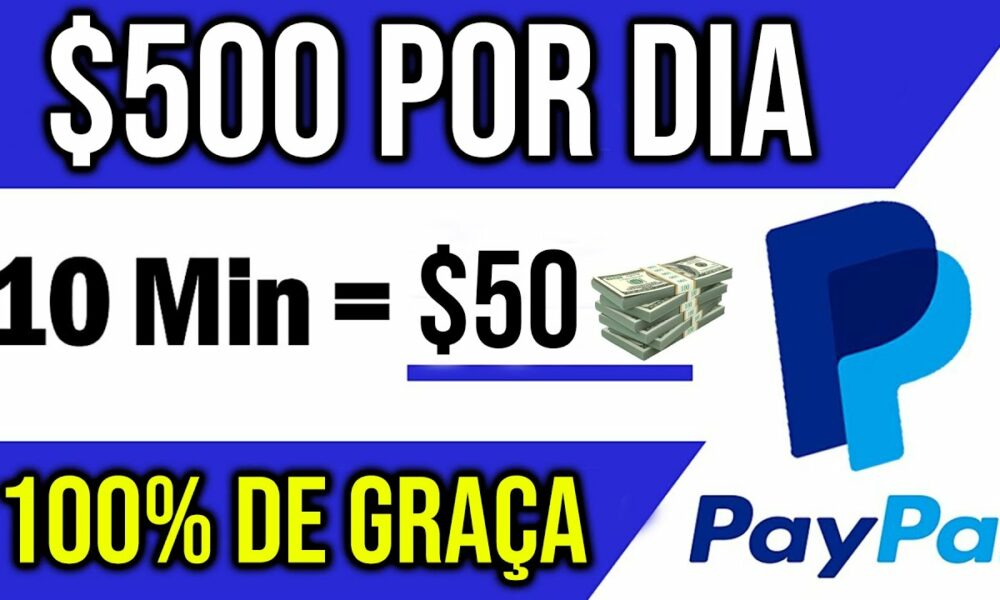 Este APP GRATUITO PAGA $500 por DIA de GRAÇA no PAYPAL (provado)  - Como Ganhar Dinheiro no Paypal