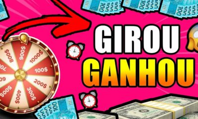 GIRE UMA ROLETA NESSE APP E GANHE ATÉ R$107,00 REAIS POR DIA - App para ganhar dinheiro na internet