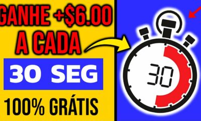 Ganhe $6.00 a CADA 30 SEGUNDOS (COMPROVADO) Como Ganhar Dinheiro na Internet Rápido