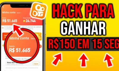 🤑HACK PARA GANHAR $150 REAIS em 15 SEGUNDOS no KWAI (sem limites) Como Ganhar Dinheiro no Kwai