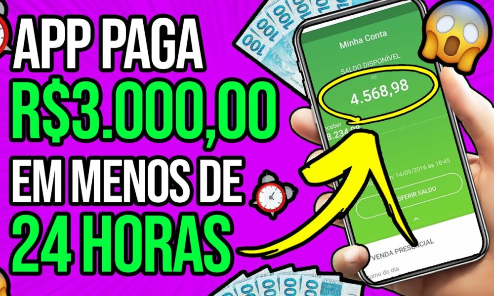 [LANÇOU] NOVO APLICATIVO GRATUITO QUE PAGA R$3.000 EM MENOS DE 24HORAS🤑 Ganhar Dinheiro na Internet