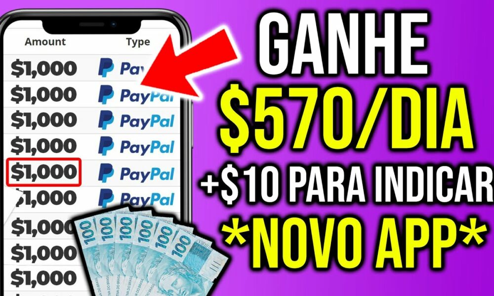 NOVO APP PARA GANHAR DINHEIRO PAGANDO R$570+ R$10,00 POR INDICAÇÃO/ Como Ganhar Dinheiro na Internet