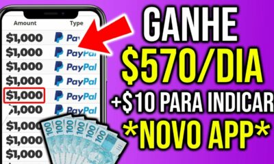 NOVO APP PARA GANHAR DINHEIRO PAGANDO R$570+ R$10,00 POR INDICAÇÃO/ Como Ganhar Dinheiro na Internet