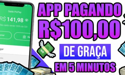 🤑SAQUE R$100 REAIS RÁPIDO E GRÁTIS EM 5 MINUTOS NESSE APP/Como Ganhar Dinheiro na Internet