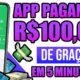 🤑SAQUE R$100 REAIS RÁPIDO E GRÁTIS EM 5 MINUTOS NESSE APP/Como Ganhar Dinheiro na Internet