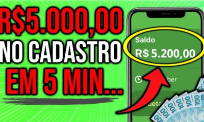 [URGENTE] GANHE R$5.000,00 em APENAS 5 MINUTOS SÓ PELO CADASTRO/ Como Ganhar Dinheiro na Internet