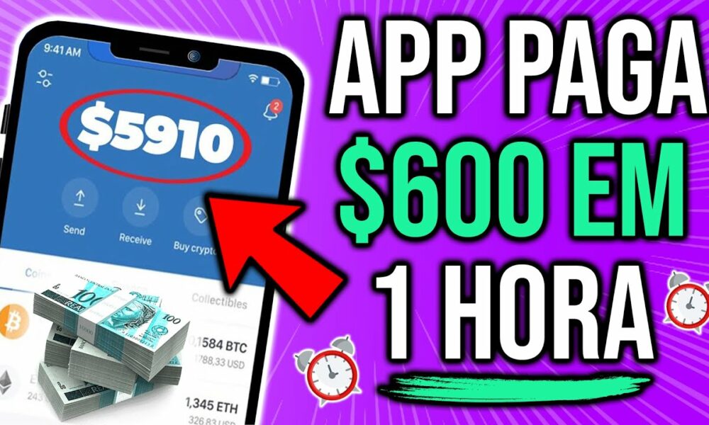 [VAZOU] NOVO APP PARA GANHAR DINHEIRO na INTERNET PAGA $600 = Em 1 HORA de GRAÇA no Paypal