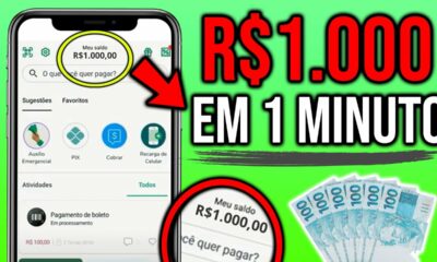 Como Ganhar R$1.500 Reais em 1 MINUTO no PIX - NOVO APP PAGANDO/ Como Ganhar Dinheiro na Internet