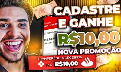 ✅GANHE R$10 NO CADASTRO E SAQUE NA HORA VIA PIX - CADASTROU GANHOU - APP PAGANDO POR CADASTRO 2022