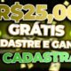 ✅GANHE R$25 NO CADASTRO E SAQUE NA HORA VIA PIX - CADASTROU GANHOU - APP PAGANDO POR CADASTRO 2022