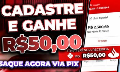 ✅ GANHE R$50,00 REAIS NO CADASTRO VIA PIX NOVO APP PAGANDO NO CADASTRO 2022 - CADASTRE E GANHE