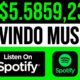 Receba R$5.589,23 Para Ouvir Música do Spotify (PROVADO) Como Ganhar Dinheiro na Internet