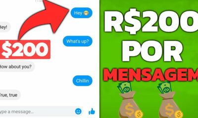 Seja pago $200 por Cada Mensagem que Você Enviar (Como Ganhar Dinheiro na Internet)