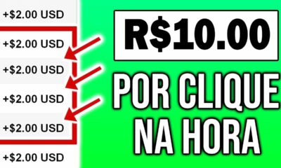 [CORRE QUE PAGA] Ganhe $10 Reais por Clique na HORA | Como Ganhar dinheiro na internet