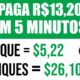 [PAGOU EM 1 MINUTO] Ganhe $13.20 em 5 Minutos Clicando no seu Celular (+PROVA) Como Ganhar Dinheiro