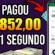 [VAZOU] APP PARA GANHAR DINHEIRO PAGOU R$852,00 EM 1 SEGUNDO 🤑 Como Ganhar Dinheiro na Internet